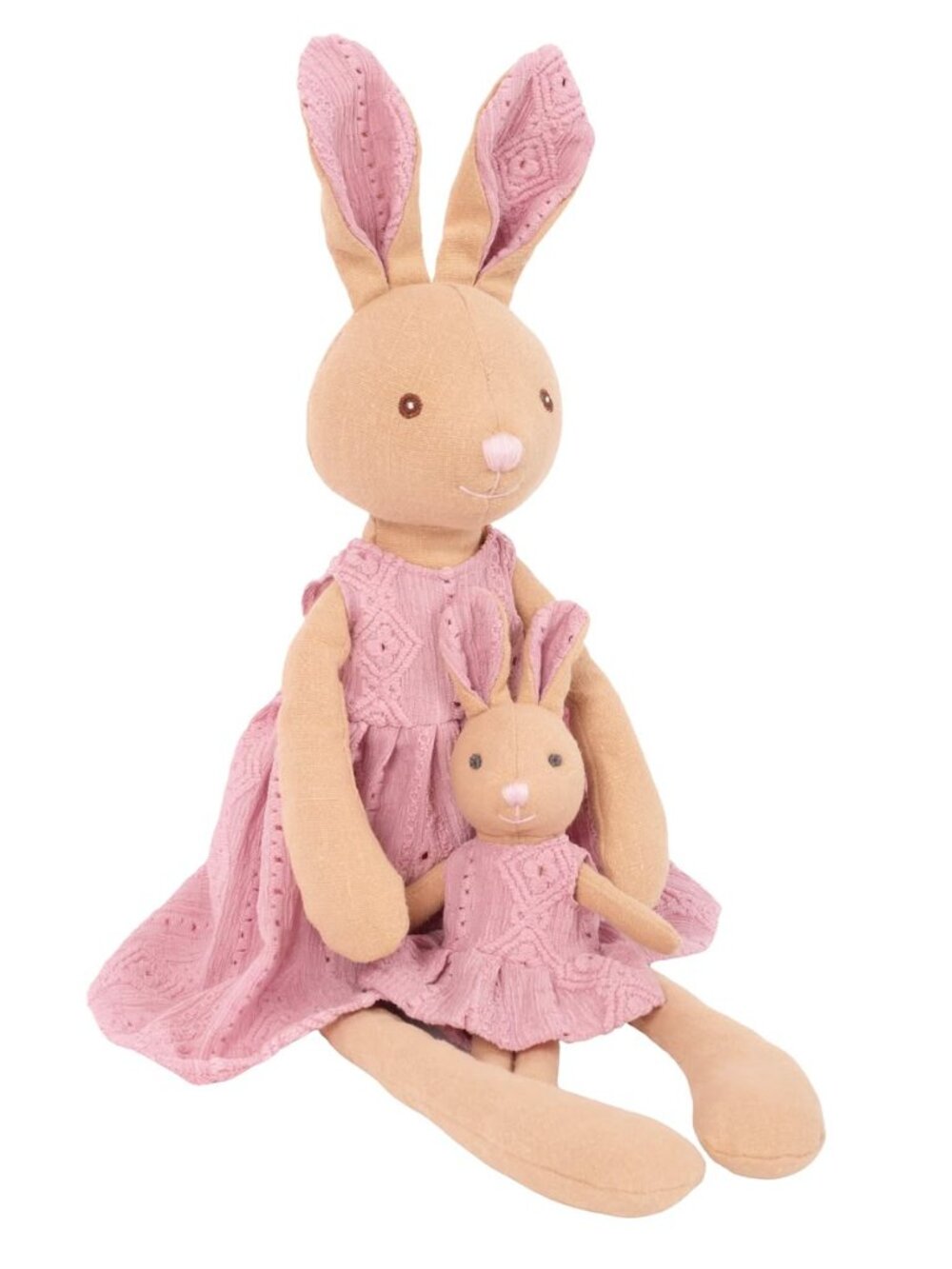 NWT LEVLOVS Mom and Baby Rabbit Bunnies Baby Registry Gift Keepsake